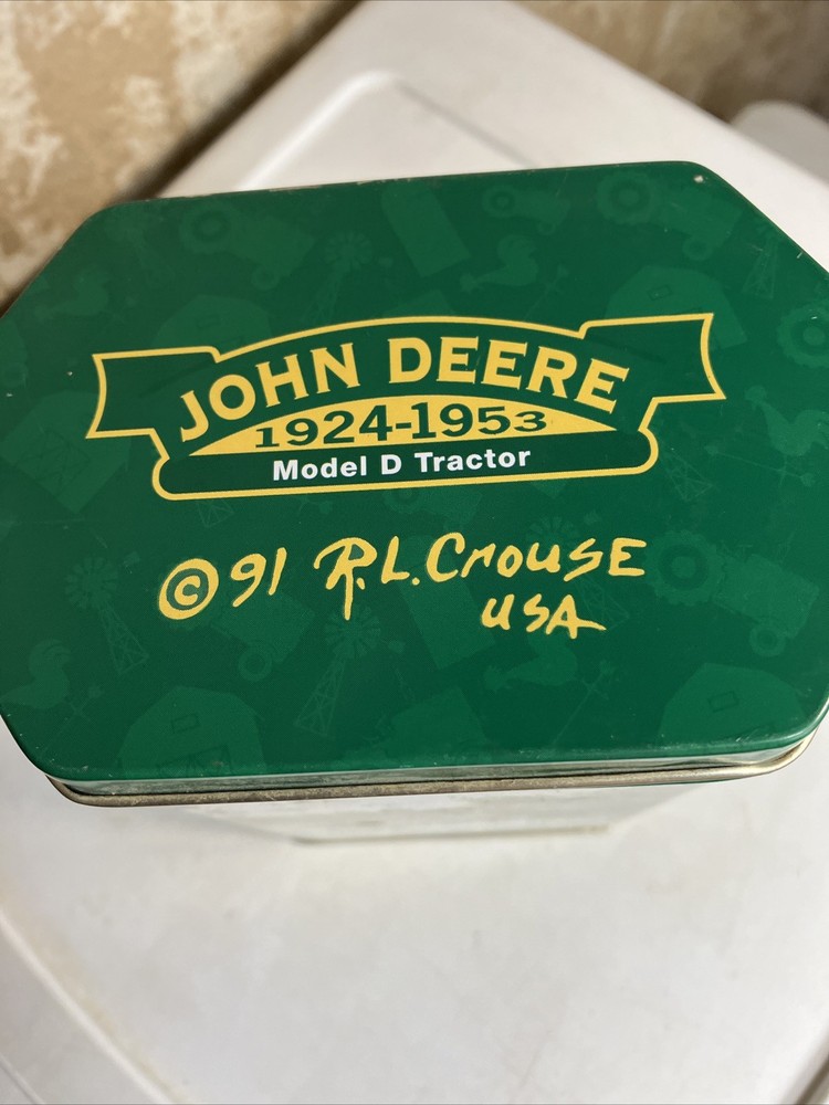 John Deere Tractor Tin Model D Empty