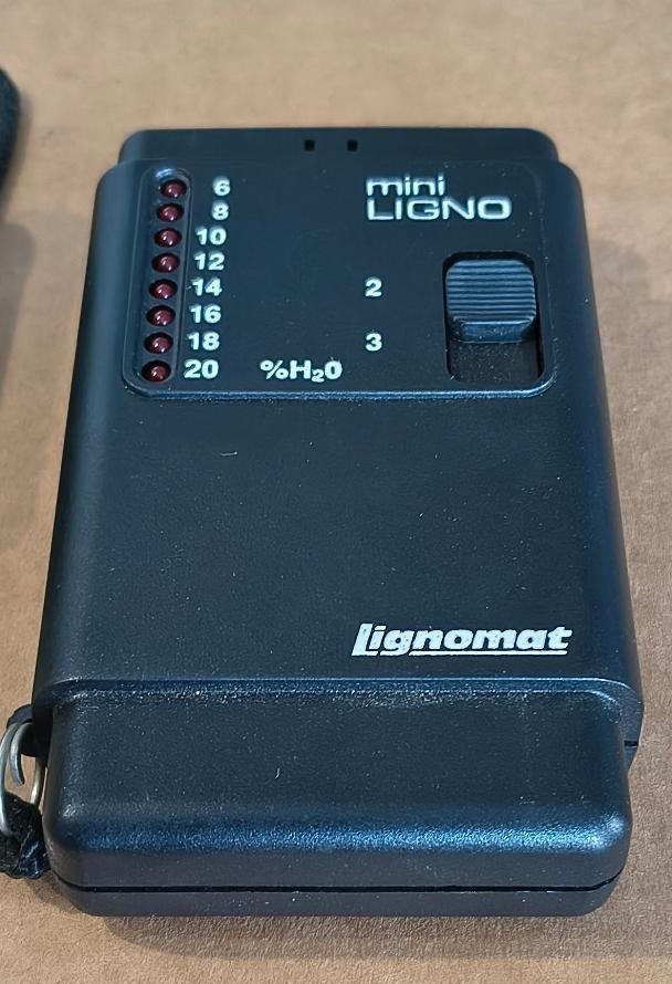 Lignomat Mini-Ligno Pin Type Moisture Meter w/ Case & Instructions Free US Ship