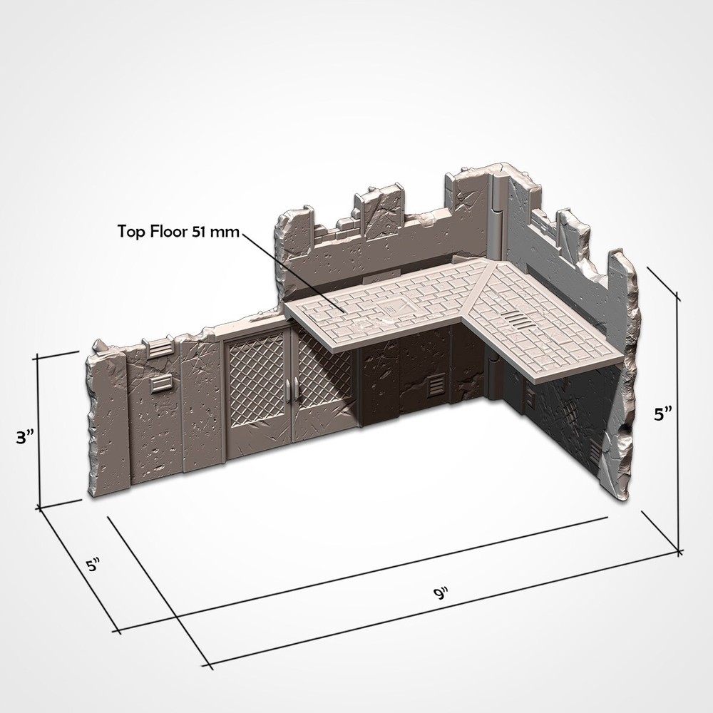 Sovietic - WTC 40K Official Foldable Terrain Set (10th Edition)