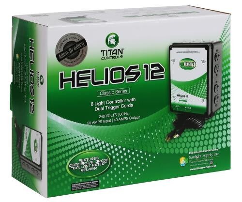 Titan Controls Helios 12 - 8 Light 240v Volt Controller w/ Relay Trigger Cord