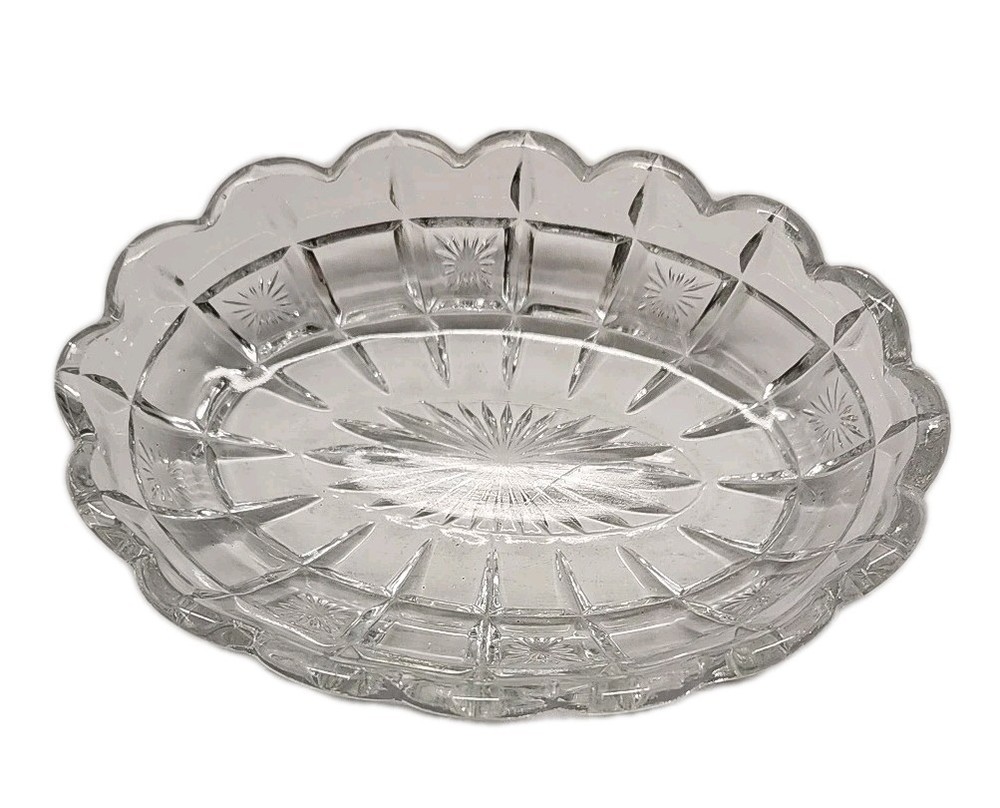 lead crystal Rellish dish