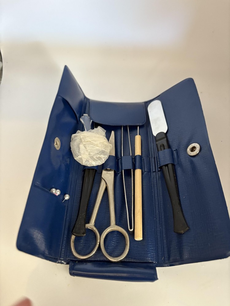 Vintage Perfect Science Microscope Slide Sets Lot + Dissecting Kit 8 Sets Lab