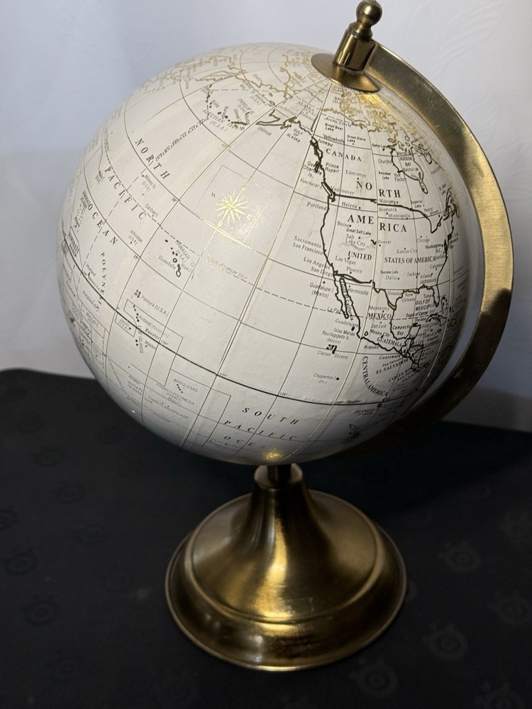 World Globe 13'' Rotating Earth Map Large Desktop Stand