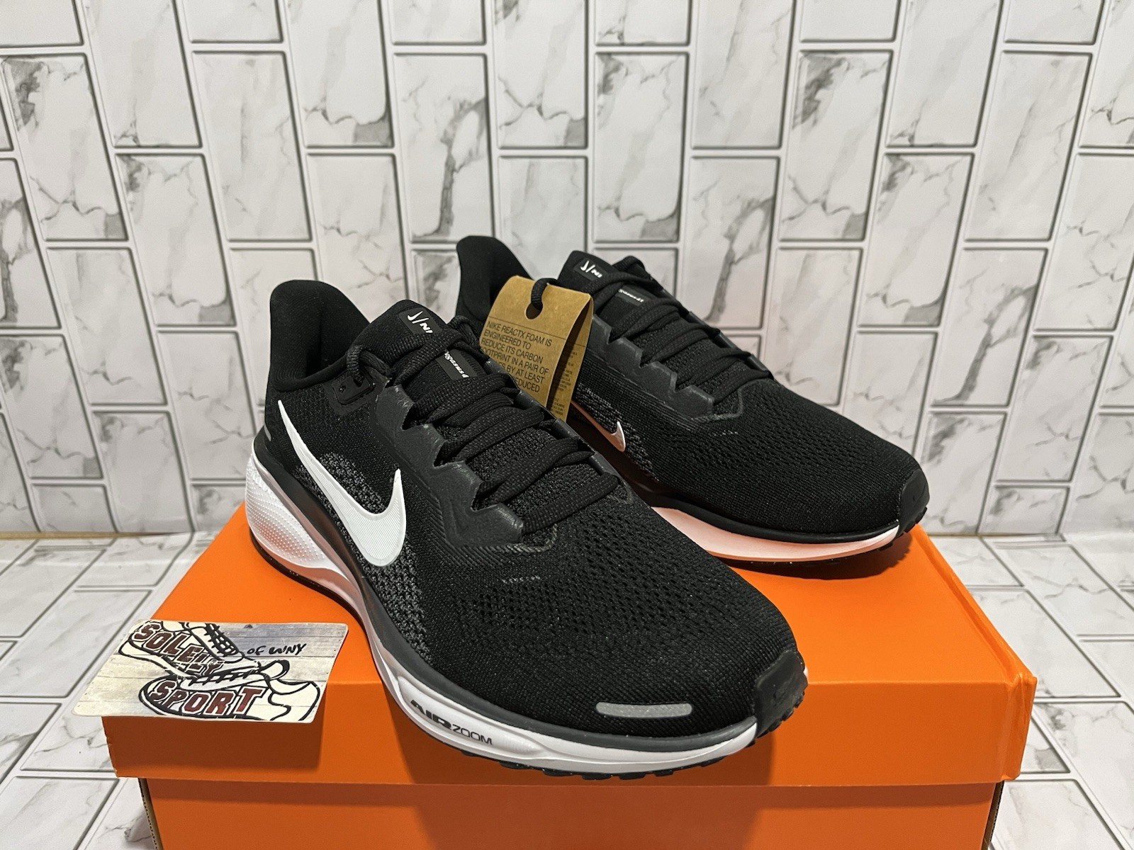 New Nike Air Zoom Pegasus 41 Running Training Gym Shoes Womens Black White