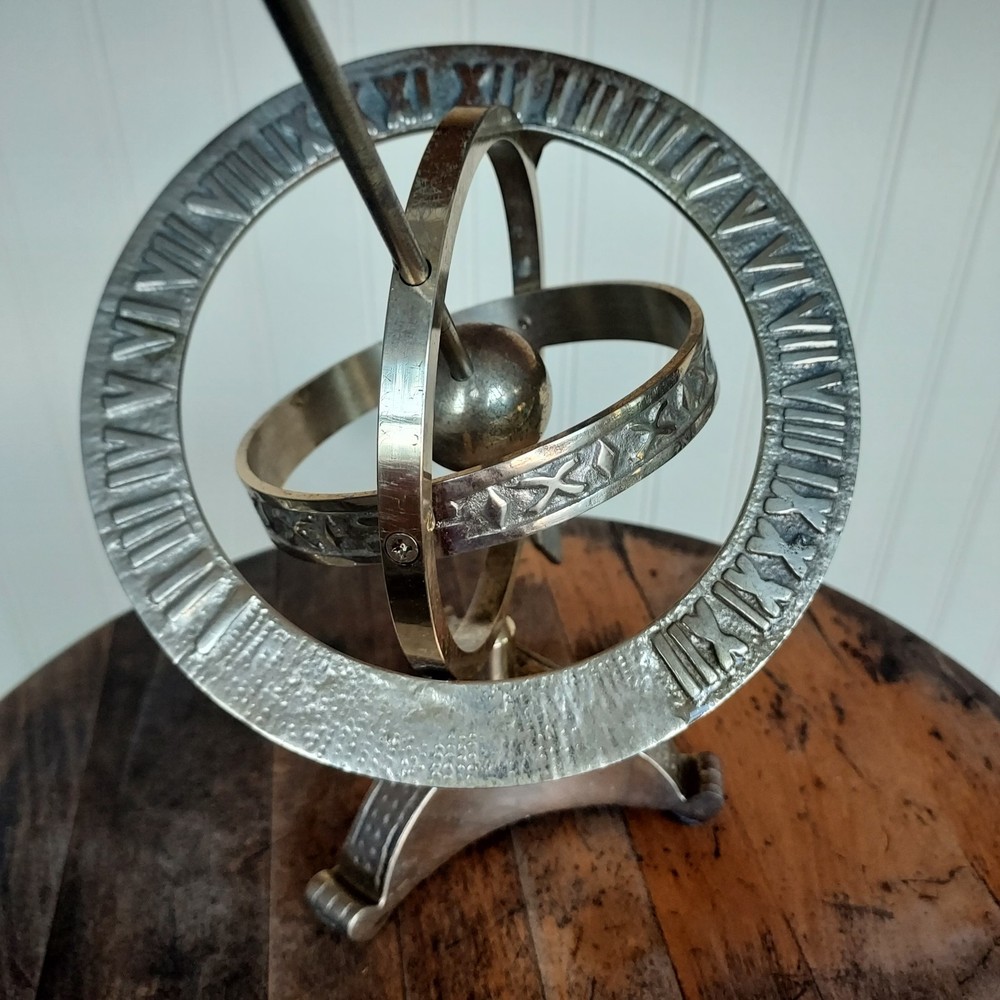Solid Brass Globe Sun Dial Sphere
