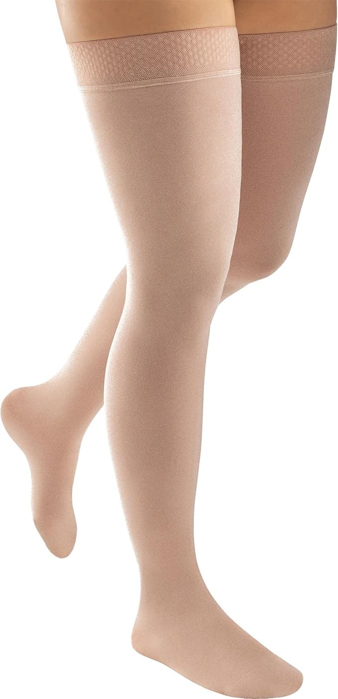 JOBST ACTIVA Opaque 20-30 mmHg Compression Socks Thigh High Closed Toe - Large