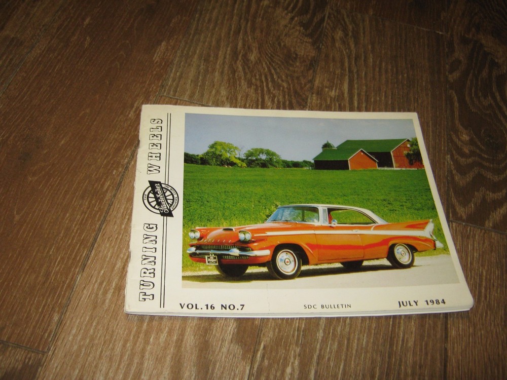 July 1984 Studebaker Turning Wheels Bulletin Studebaker