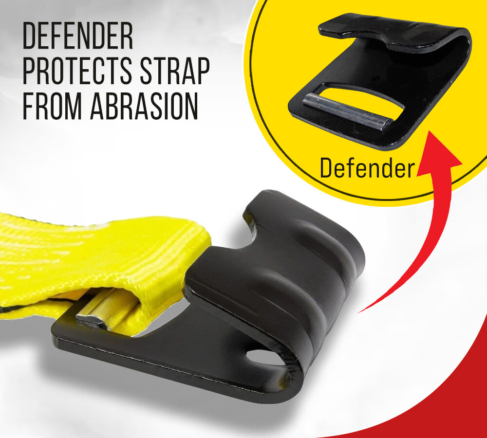 (10 Pack) 4"x30' Winch Straps w/flat hook, WLL 5400 Flatbed Tie Down Strap