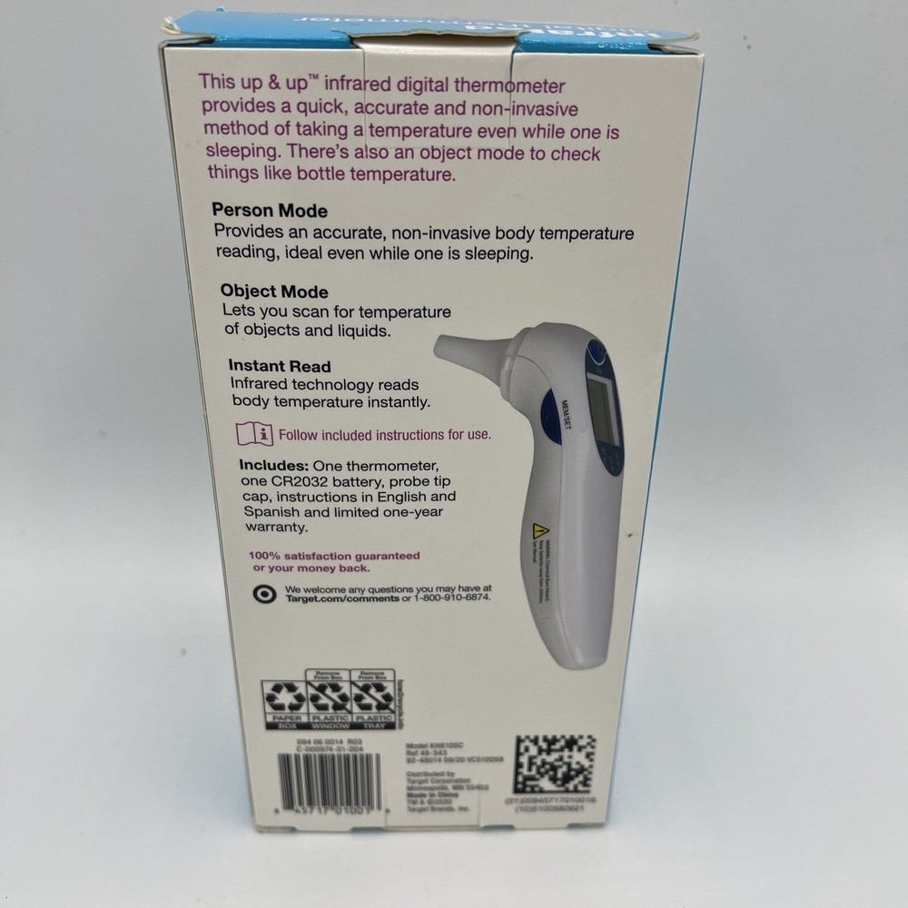 digital infrared forehead and ear thermometer