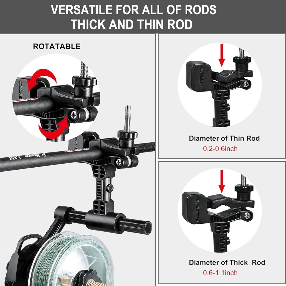 Fishing Line Spooler with Unwinding Function, Versatile Spooling Station Both