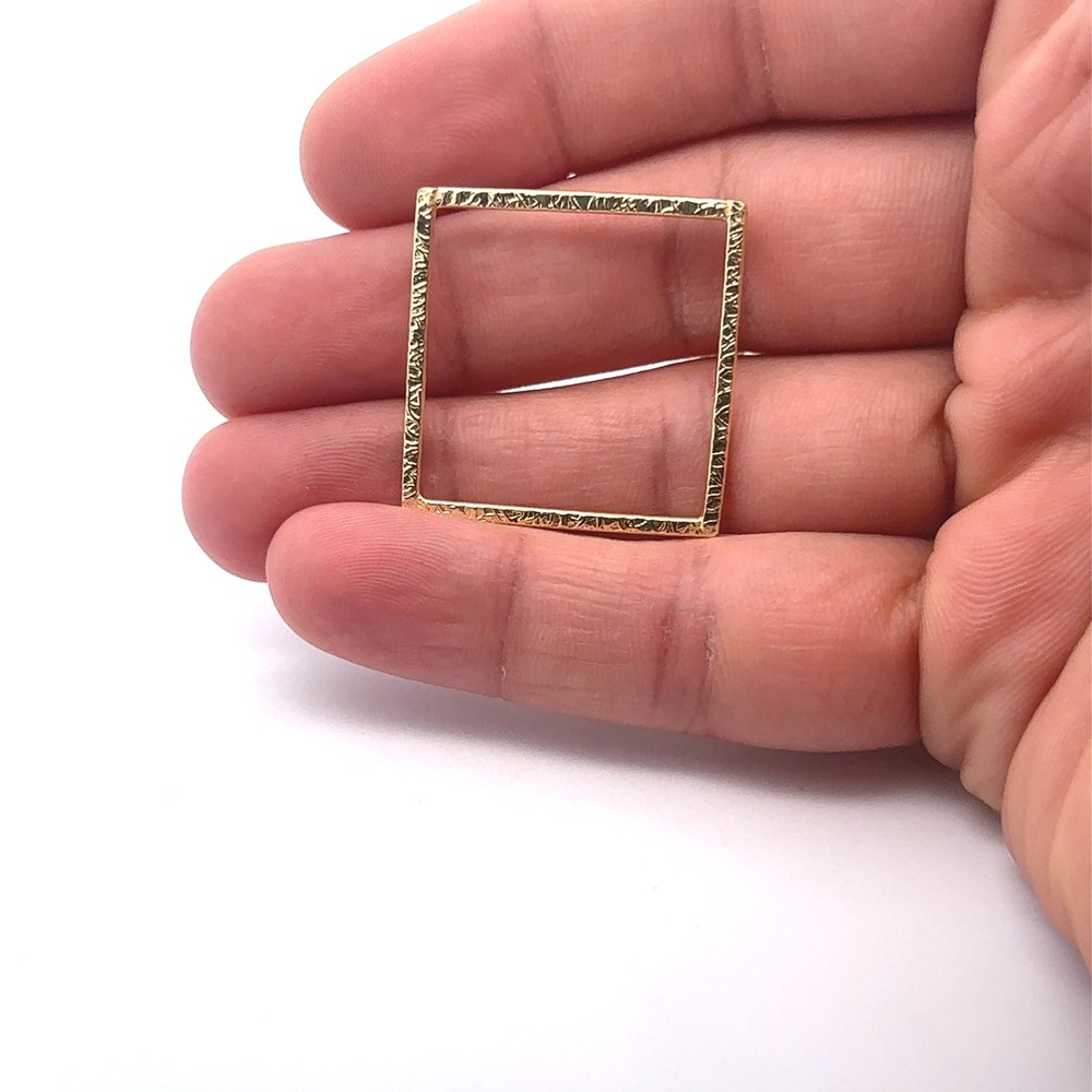 Handmade Gold Finish, Silver Plated & Solid Copper Square Brushed E-coated Blank