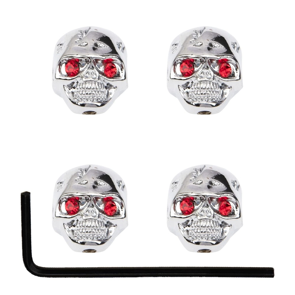 4Pcs Electric Guitar Tone Knobs - Skull Head Knobs Compatible with Electric G...