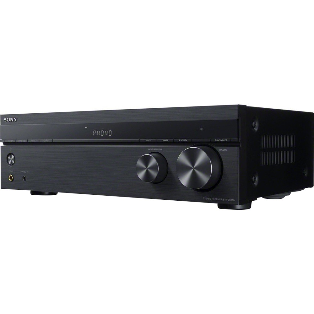 Sony 2-Ch Stereo Receiver w/ Phono Inputs and Bluetooth - STRDH190 - Open Box