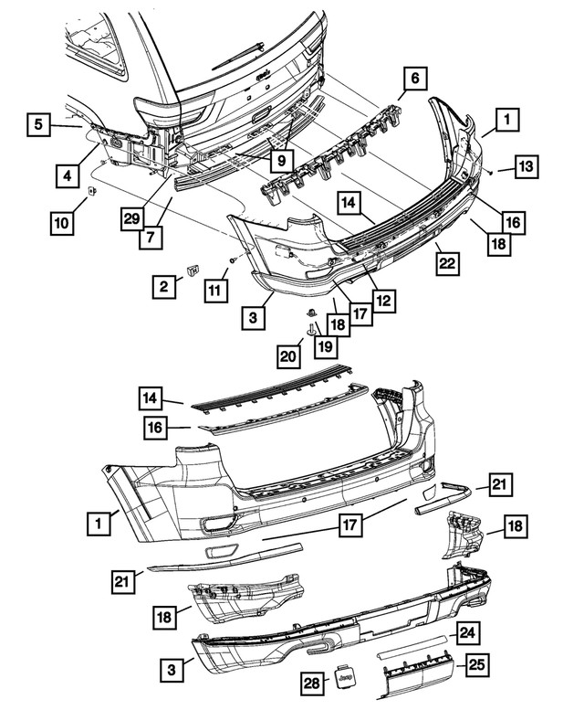 Genuine Mopar Hitch Bezel 68111636AA