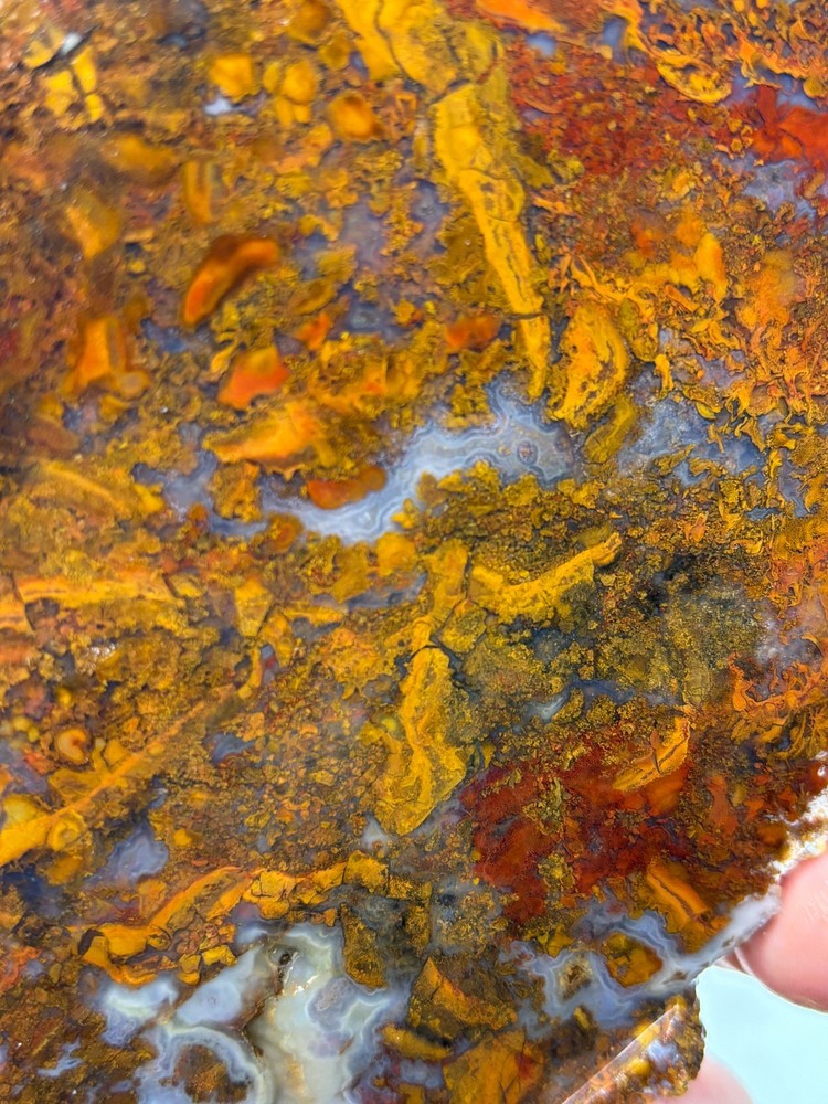 Thin Mexican Cathedral Agate Slab Cabbing Lapidary Combo Ship Avail
