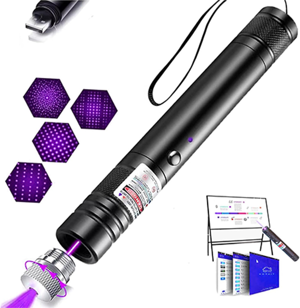 Purple Laser Pointer, High Power Laser Pointer, Suitable for Tv/Led/Lcd Screen D