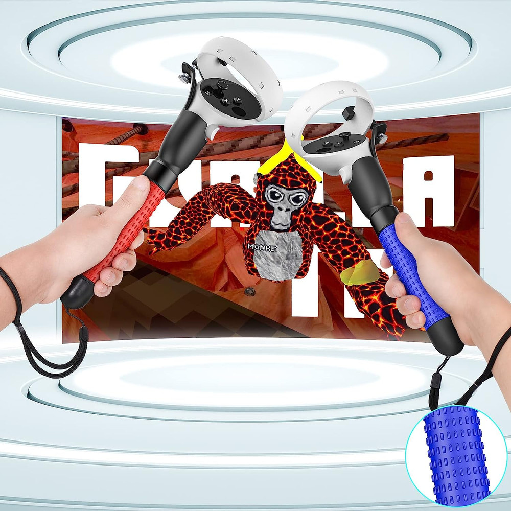VR Game Handle Accessories for Quest 2 Controllers, Extension Grips for Playing
