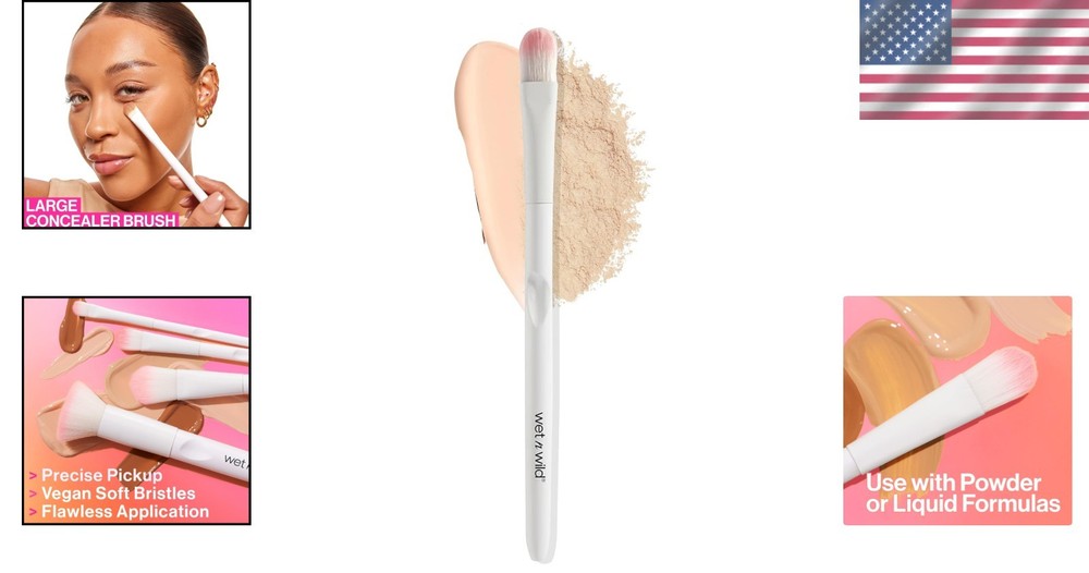 Concealer Brush with Precision Control for Maximum Coverage - 7.28 in