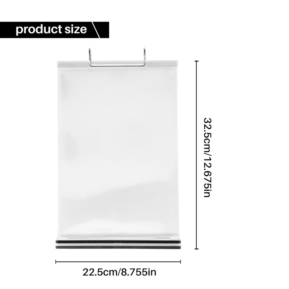 A4 Multi Sided Flip Display Card Labels Stand Removable Label 1236