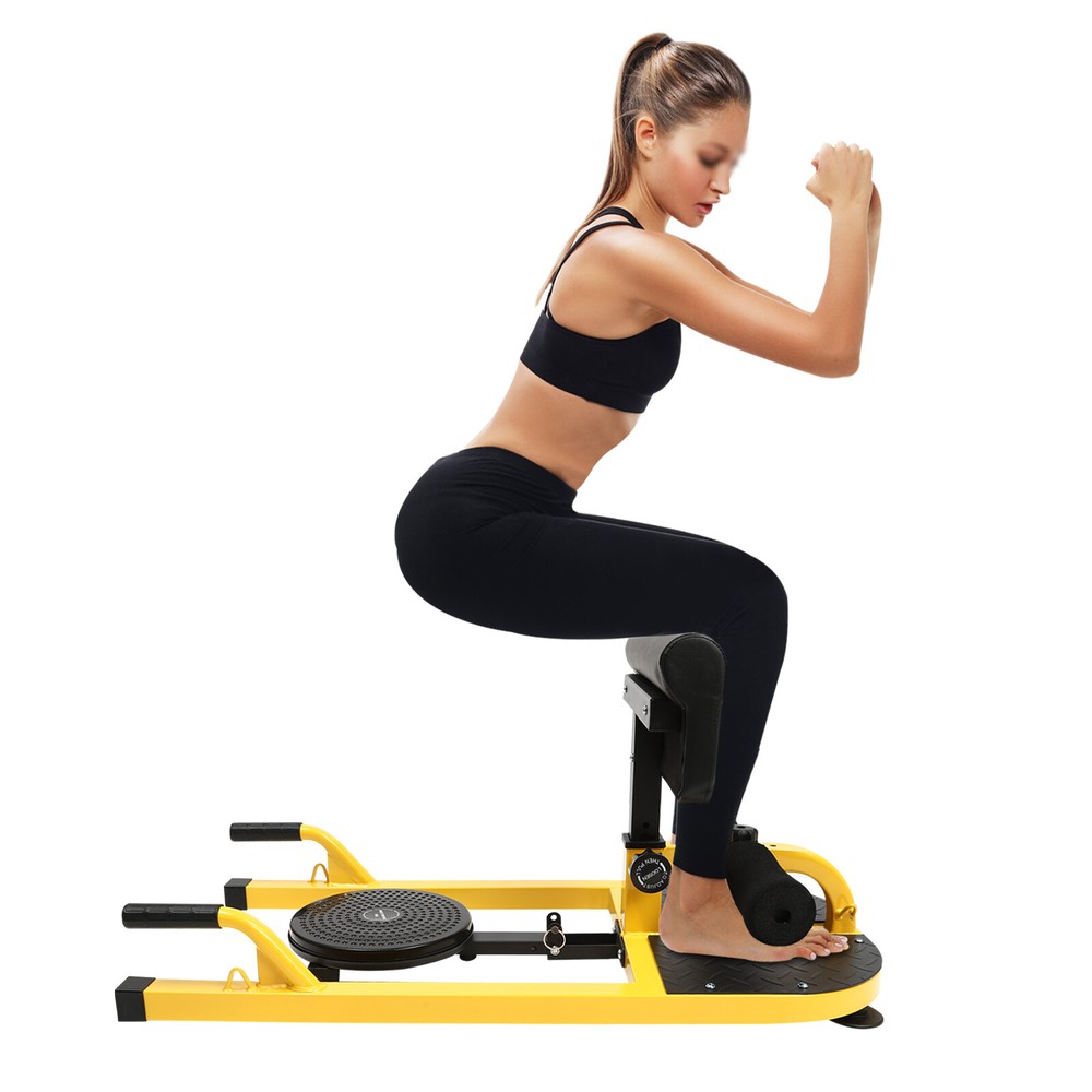 Multifunctional Deep Squat Bench with Adjustable Backrest and Armrests