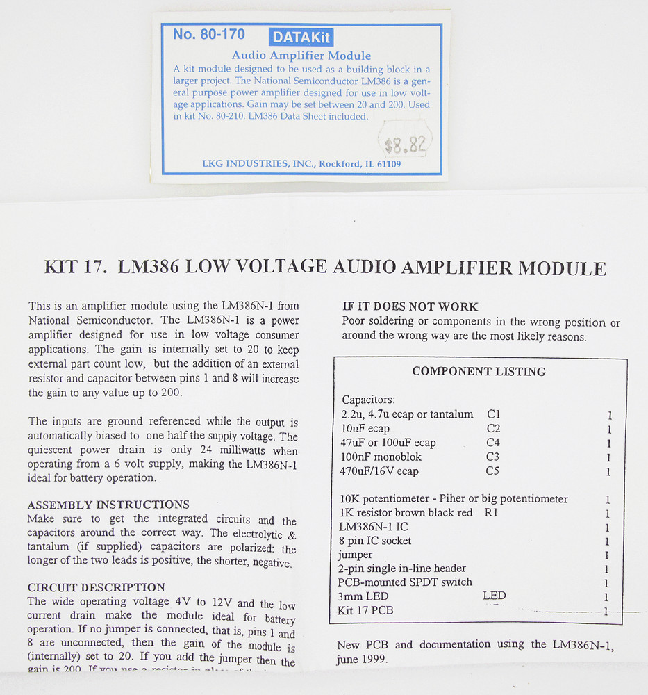 DATAKit OpAmp Function Generator 80-230