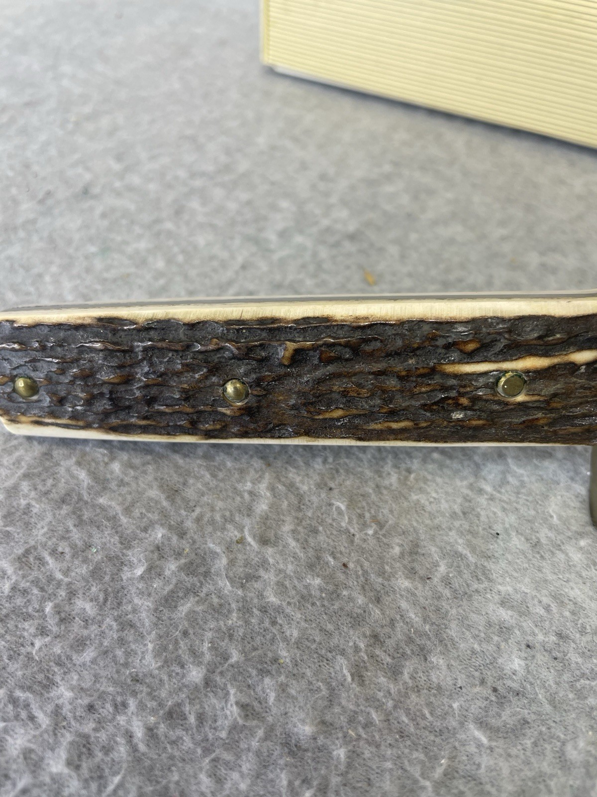 J. Russell Green River Works Argentina Bowie Knife Stag Handle