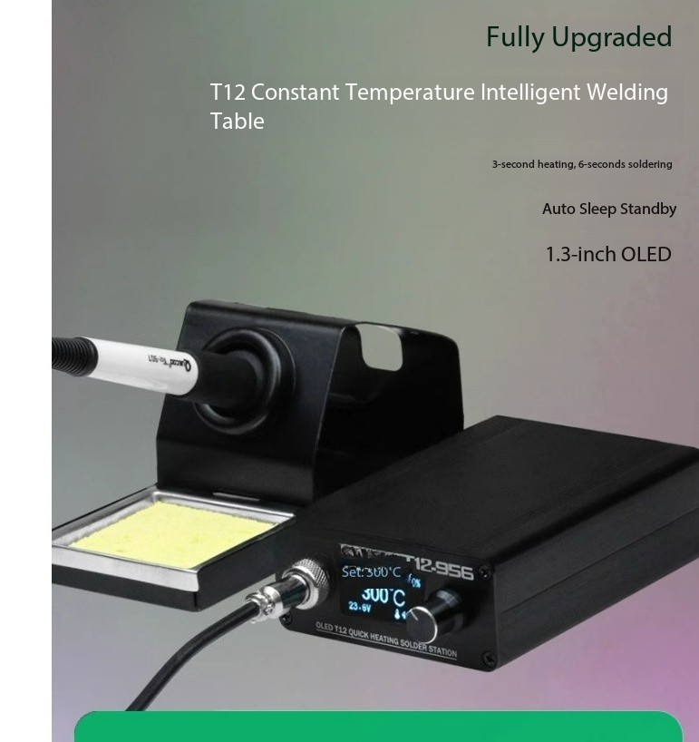 T12 Soldering Station with OLED Digital Display and Constant Temperature Control