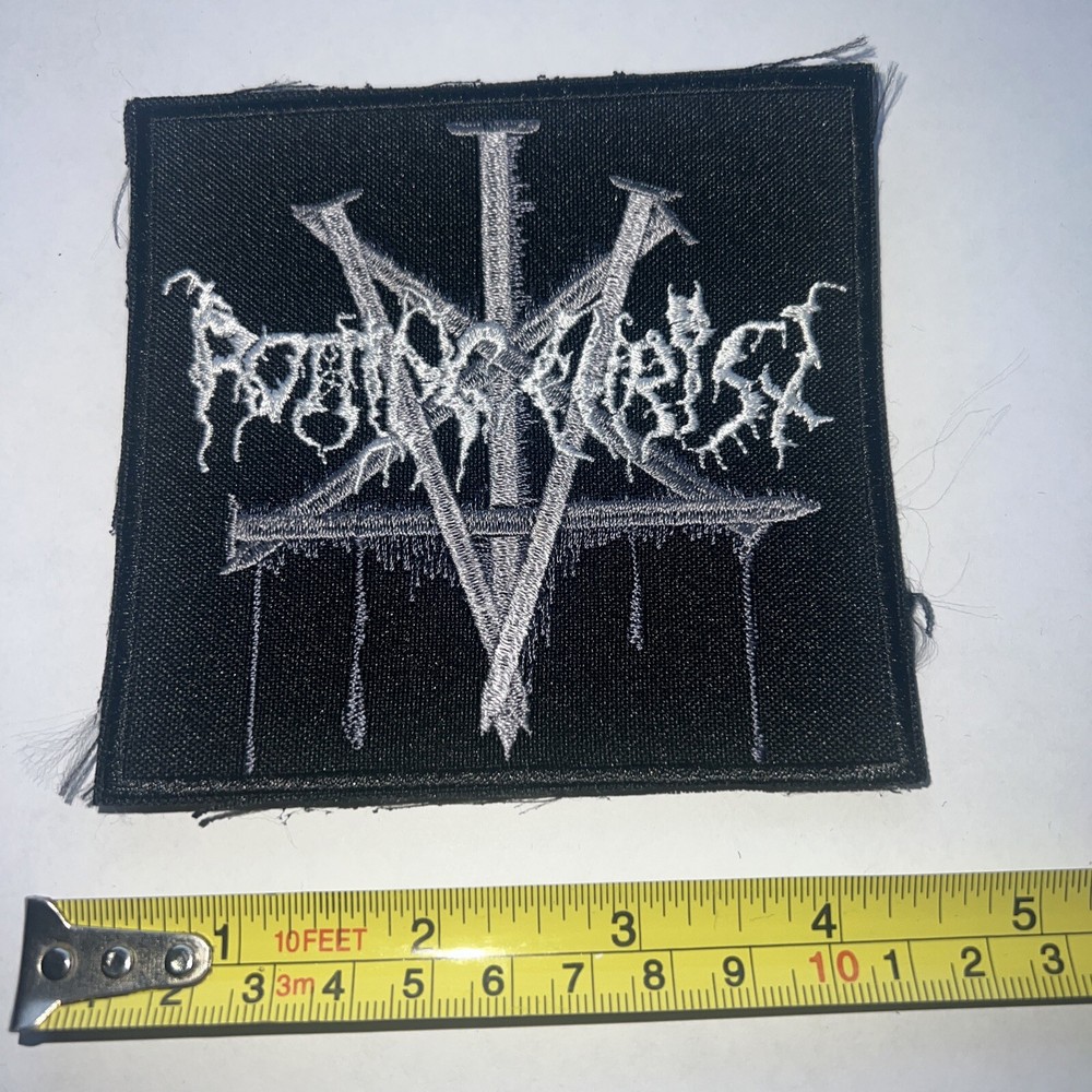 ROTTING CHRIST SHAPED EMBROIDERED PATCH
