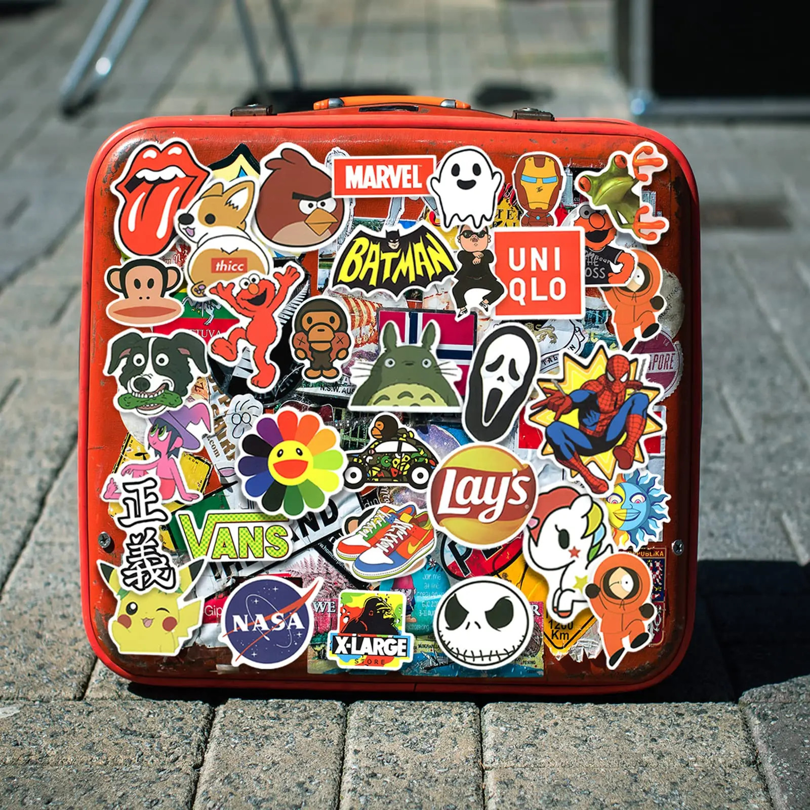 50pcs Waterproof Vinyl Stickers for Water Bottles, Laptops, Skateboard, Luggage