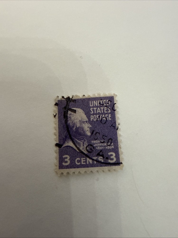 Thomas Jefferson 3 Cent US Postage Stamp