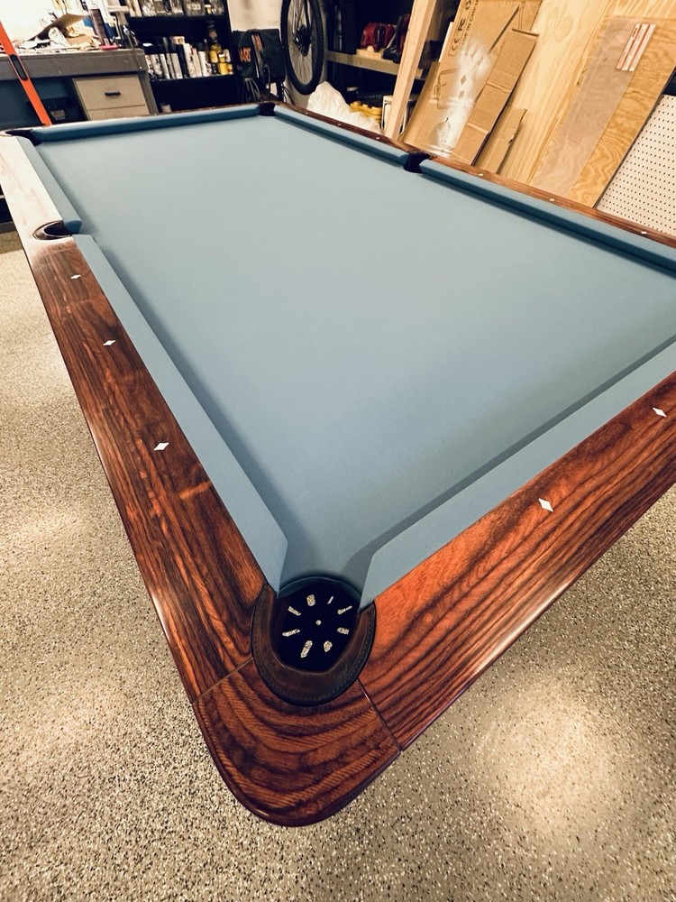 Pool Table Worsted Felt - Billiards Cloth Tournament Gray 9' Like Simonis