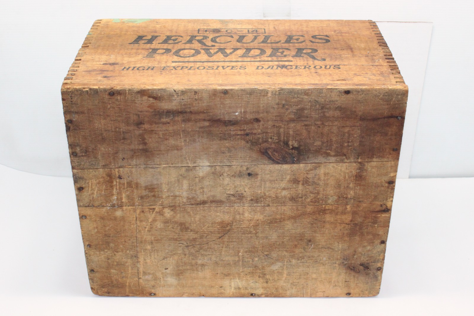 Vntg Hercules Powder Co Dynamite Box High Explosives Crate Emporium Pennsylvania