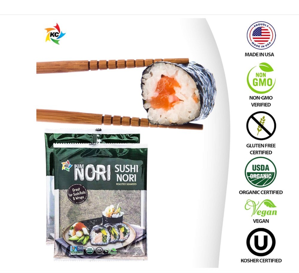 Roasted Seaweed Sushi Nori 25g, 30 sheets