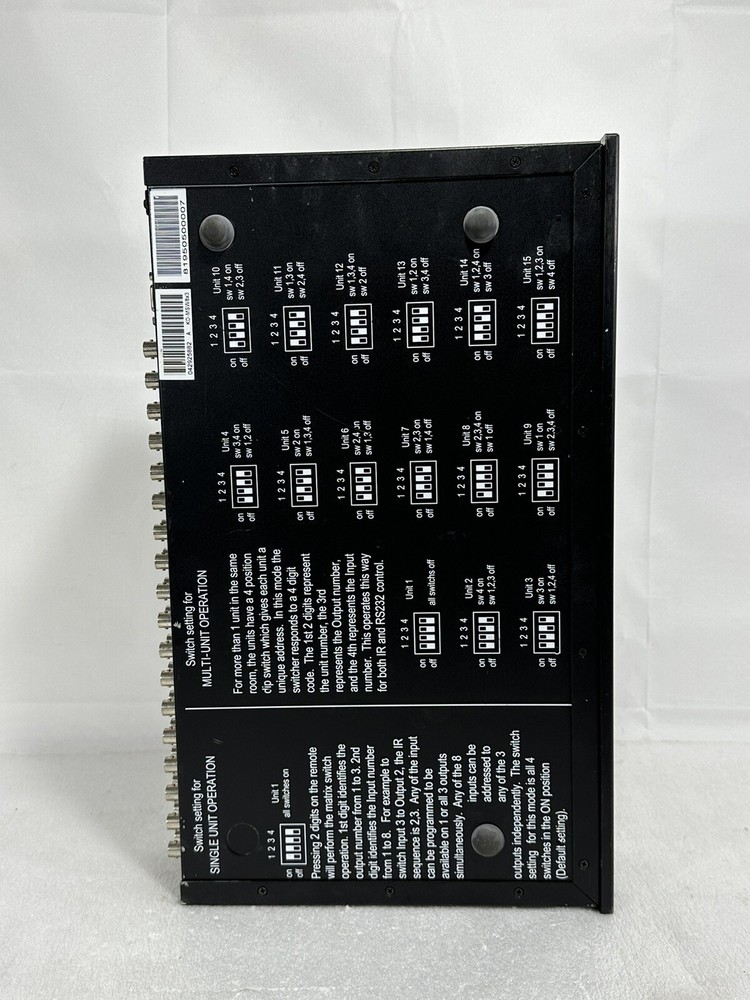KDS Key Digital System ~ Flash Matrix KD-MSW8X3 ~ Component Video BNC Switcher