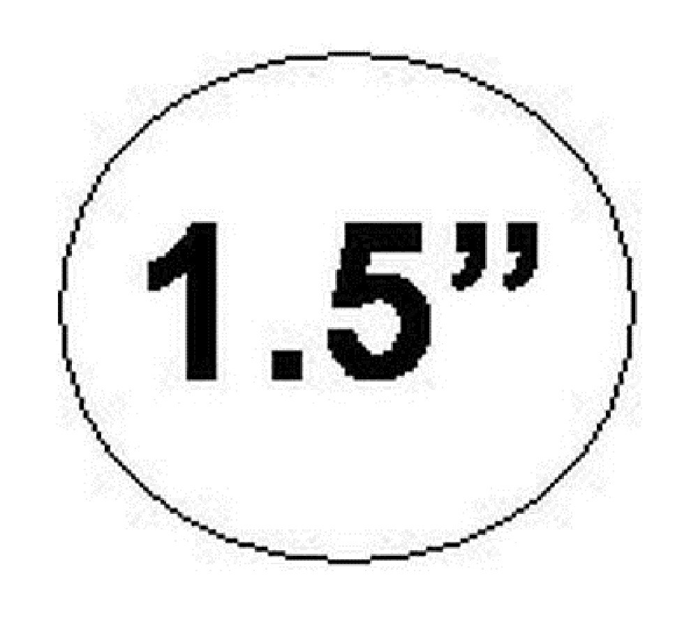 Wafer, Envelope, Mailing Seals, 1.5" Diameter, Translucent 500 Labels per Roll