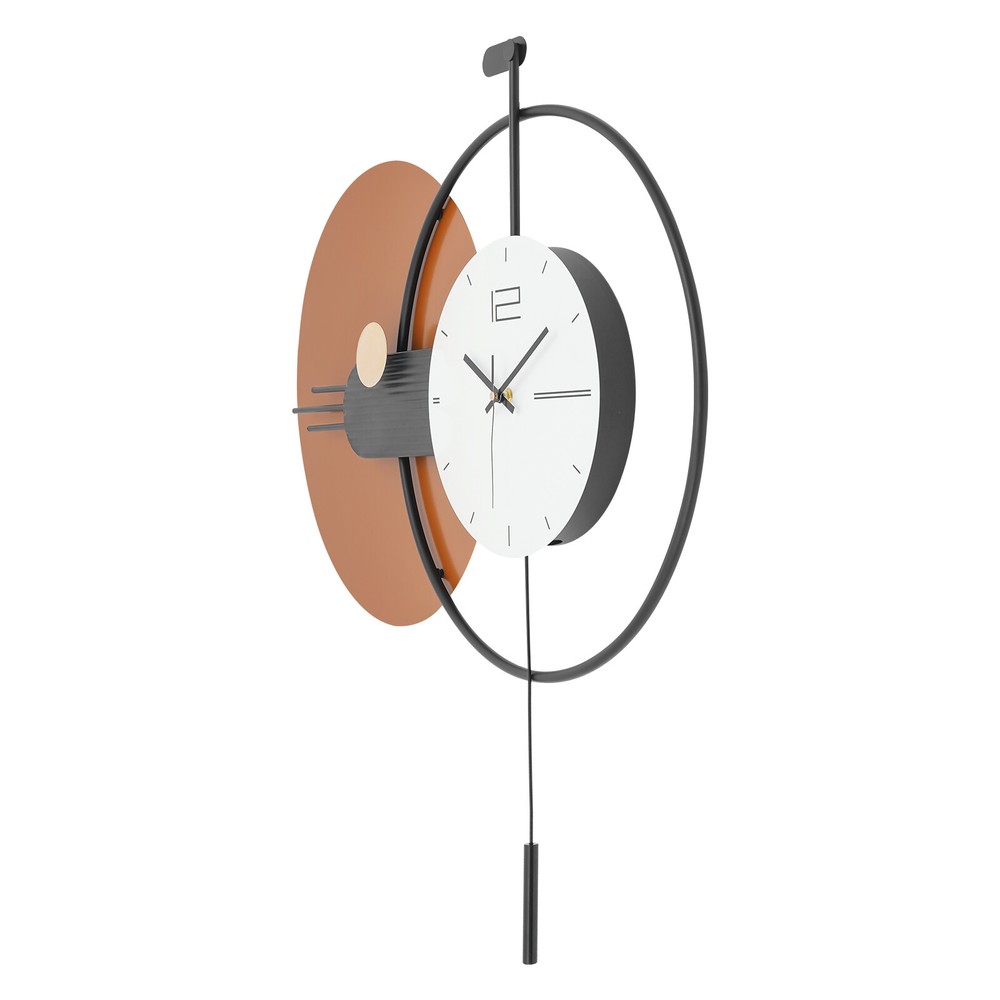 Modern Wall Clock, Wall Clock with Pendulum, Large Modern Wall Clock