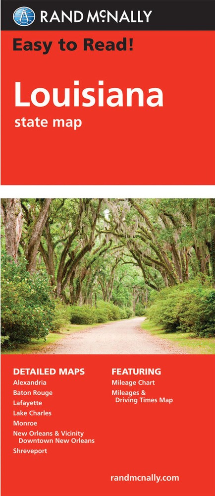 Rand McNally State Map: Louisiana from 2019