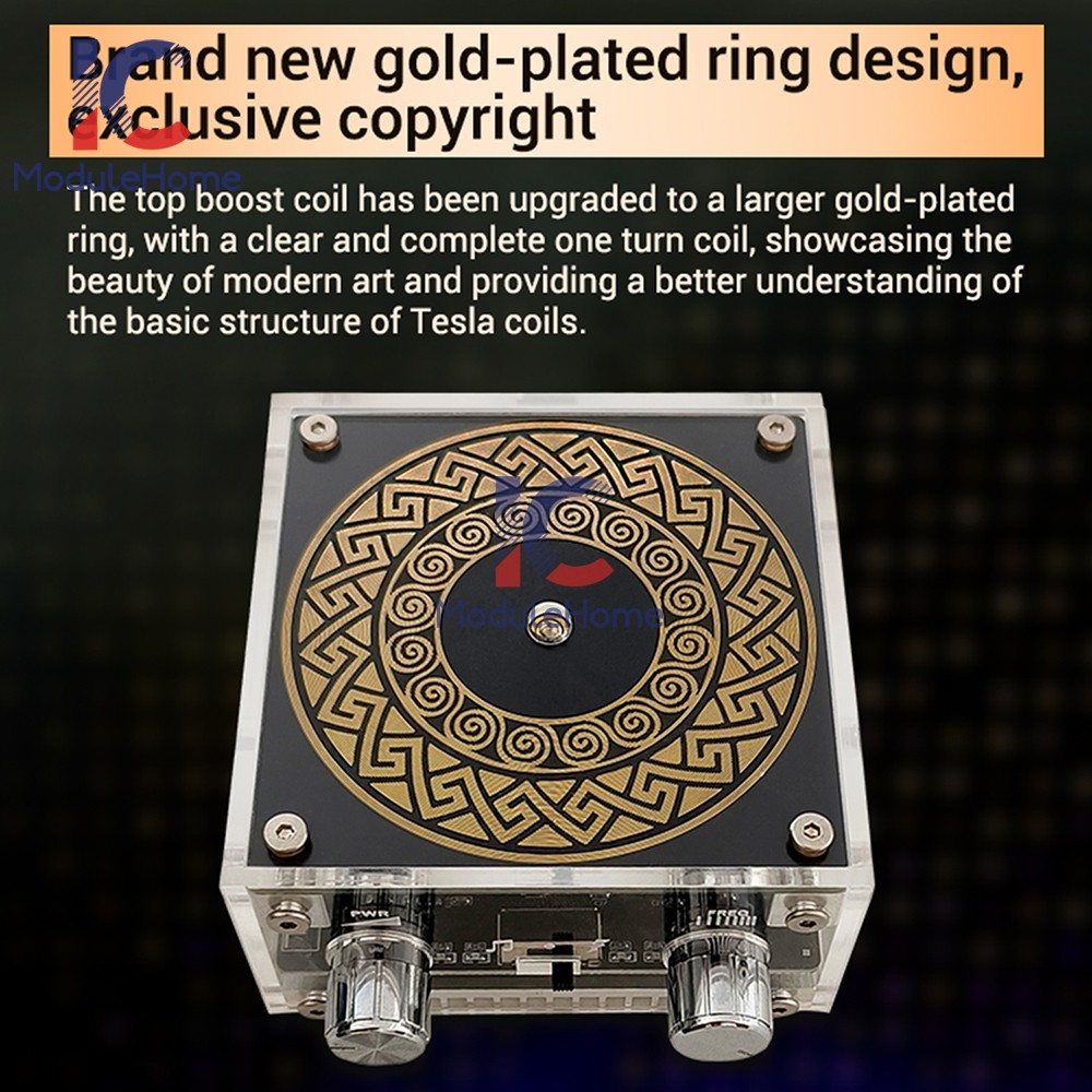 MTC Dual-Mode Music Tesla Coil Artificial Lightning Touchable Bluetooth Decoding