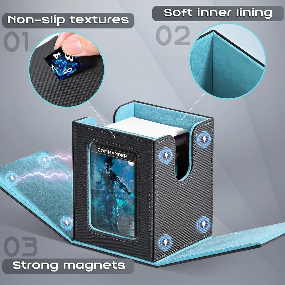 Waterproof MTG Deck Box with Display Window