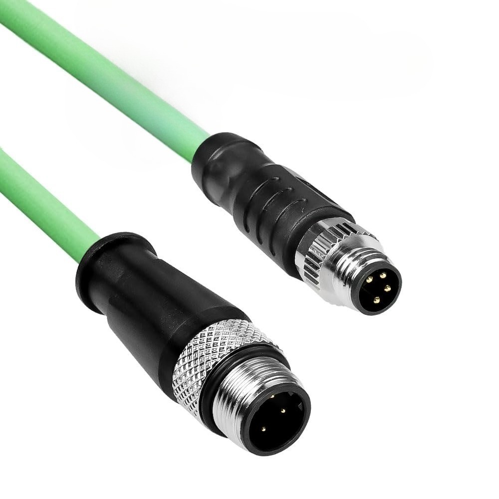 15M Ethernet Cable for Beckhoff ZK1090-3161 M8 A-Code 4 Pin M12 D-Code 4Pin SYNC