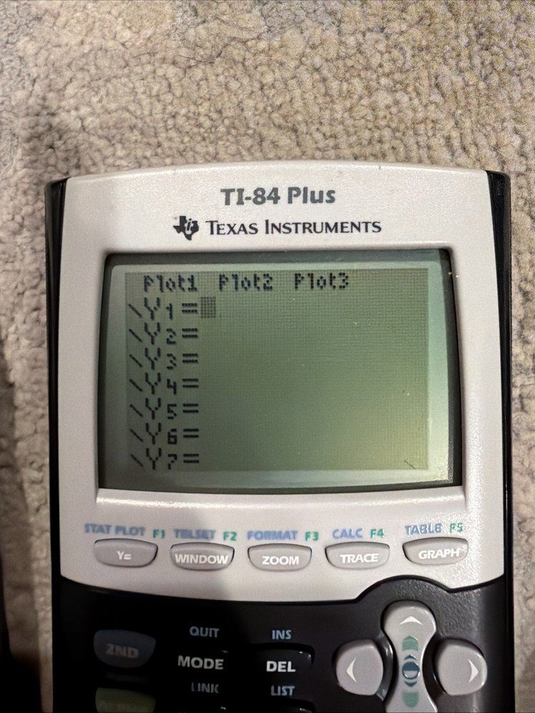 Texas Instruments TI-84 Plus Graphing Calculator Black USB Cable New Memory Batt