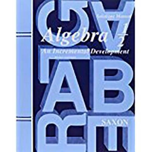 Saxon Algebra 1/2: An Incremental Development, Solutions Manual - GOOD