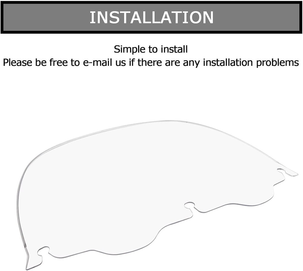 Clear 13" Wave Windshield Windscreen For Electra Glide FLHT FLHX 1996-2013