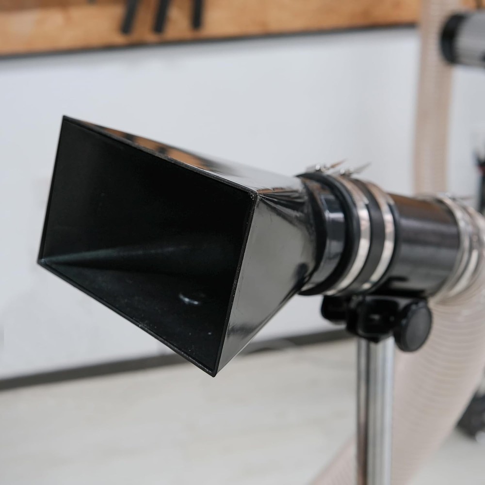 Deluxe Variable Height Dust Extraction Hood with Flexible Rubber Cuff Bs100b