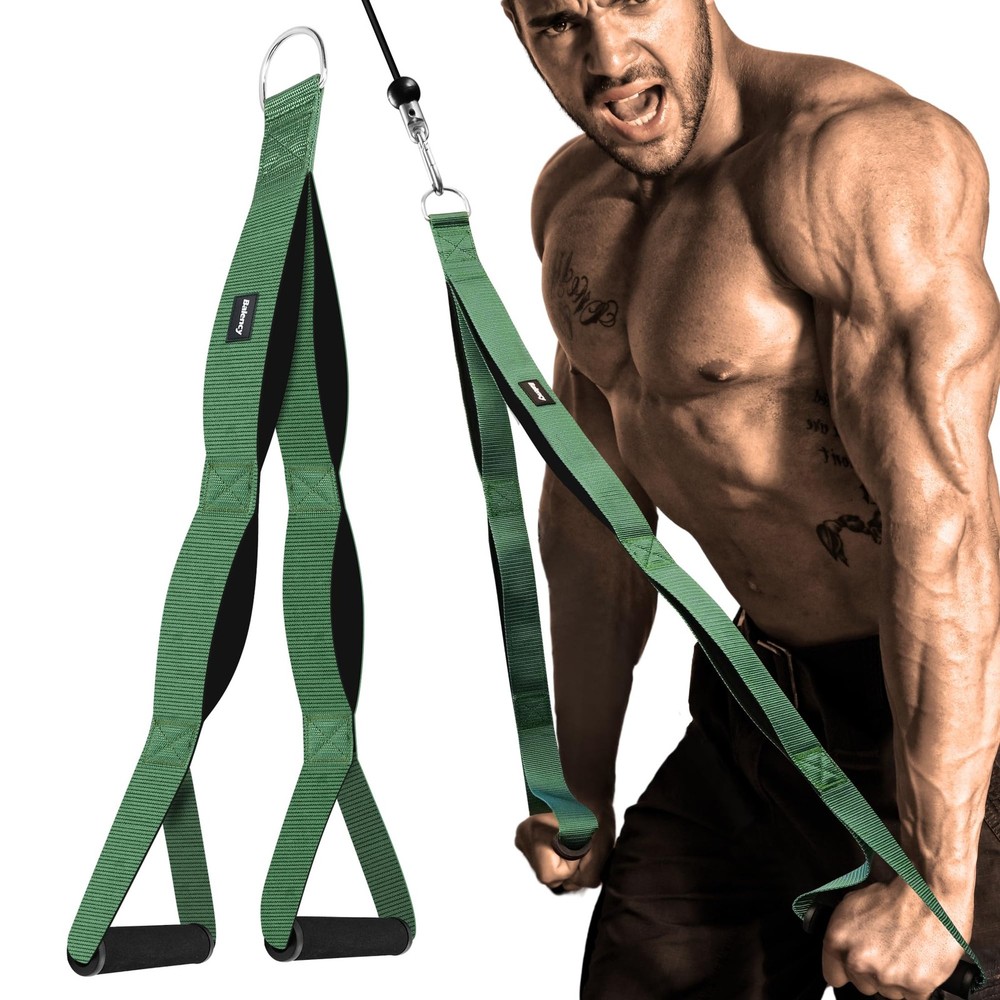 Tricep Rope Cable Attachment Handles Tricep Pull Down Attachment for Cable Ma...