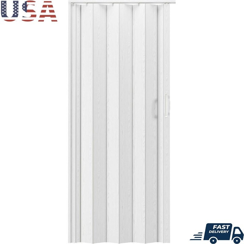 Durable Accordion Folding Doors PVC Easy Assembly Space Efficient Indoor Use