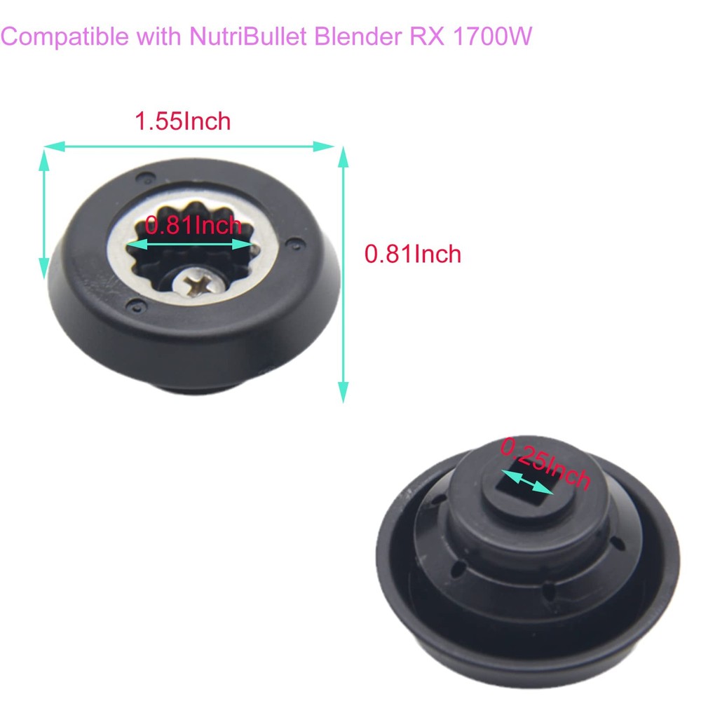 Replacement Blender Drive Socket Kit，Compatible with Nutri RX 2Pcs