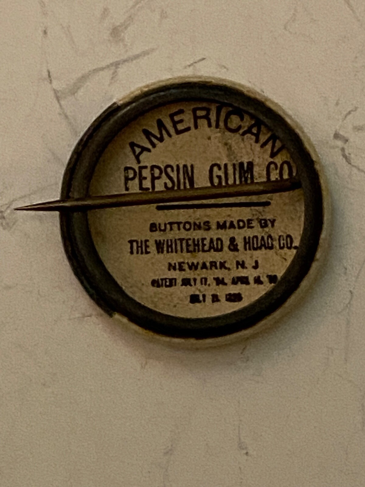 c1900 Leopold II, King Of Belgium, American Pepsin Gum pin