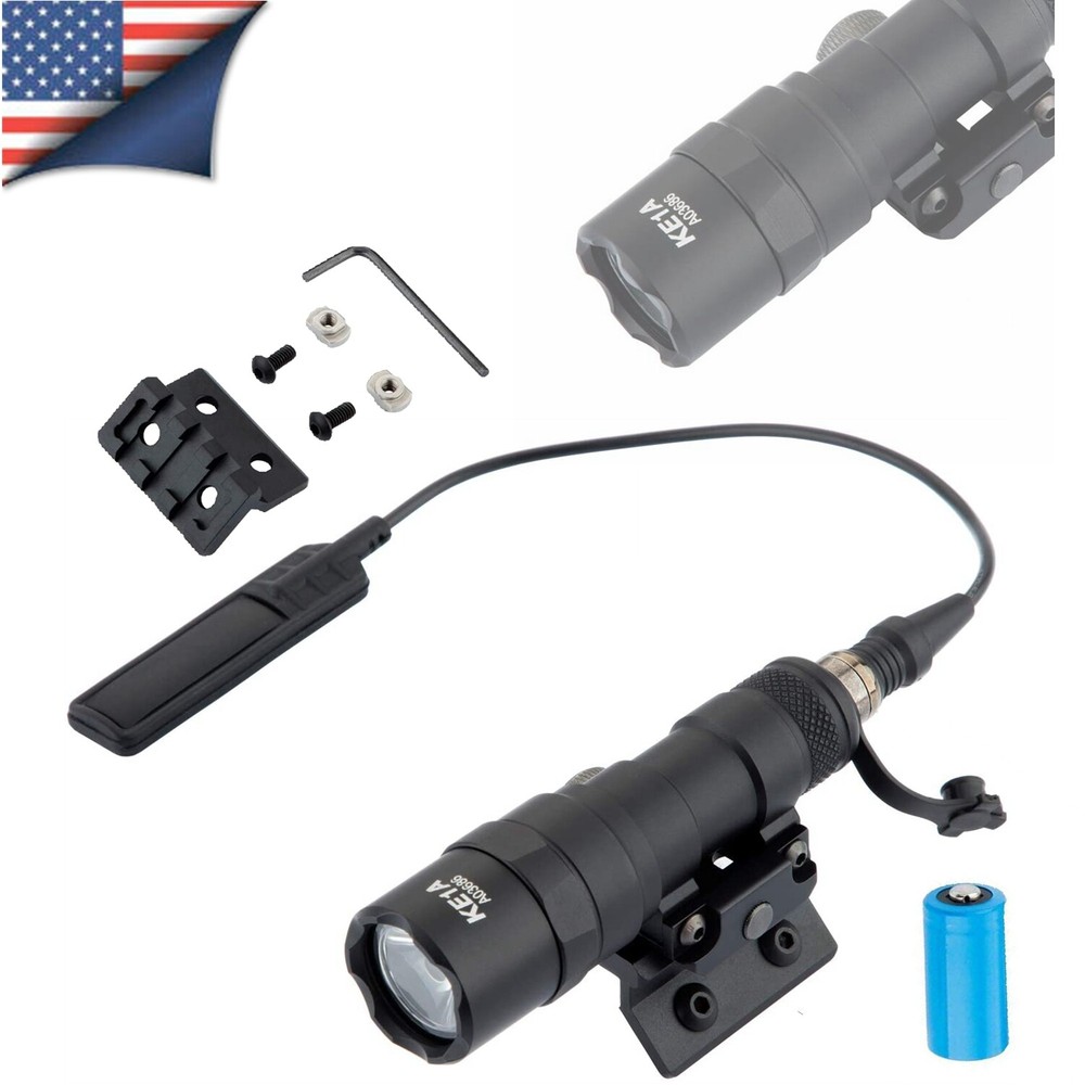 M300b Scout Light M-Lok Offset Flashlight Rail Base Mount Battery Combo