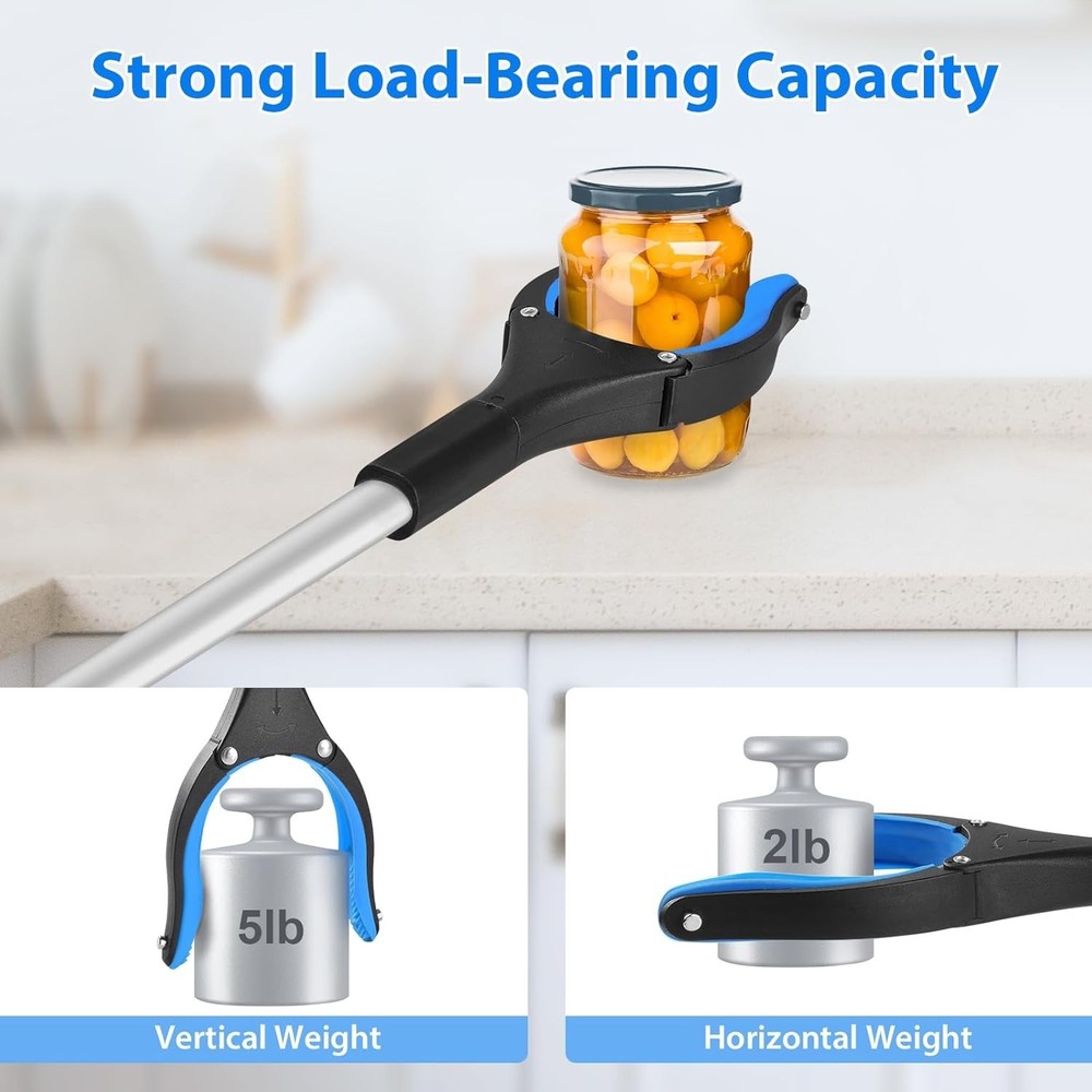 Foldable Grabber Tool with 360° Rotating Jaw